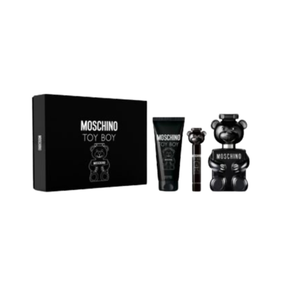 Toy Boy By Moschino 3.4 EDP + Body Lotion + Shower Gel + Mini