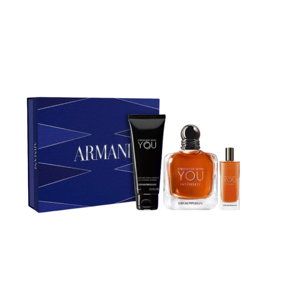 Stronger With You Intensely By Armani 3.3 + Shower Gel+Mini