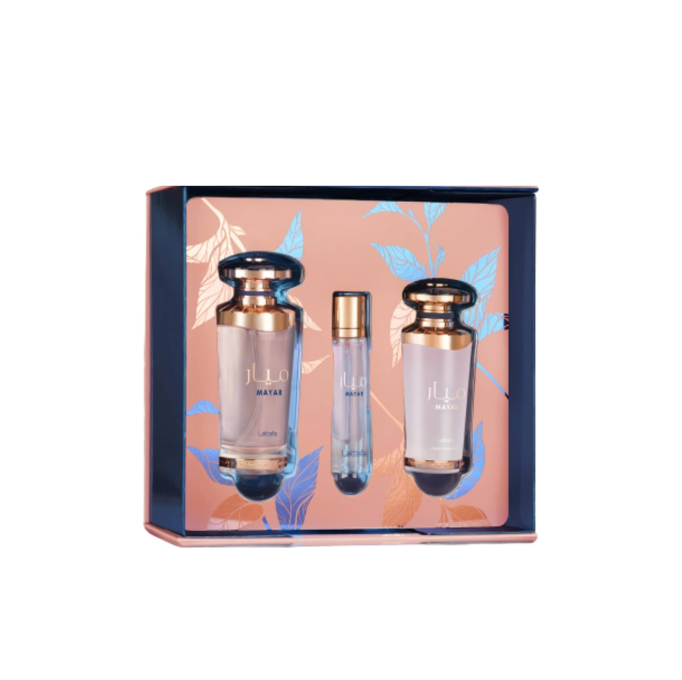 Mayar By Lattafa 3.4 EDP + 12 ML + 50 ML Hair Mist