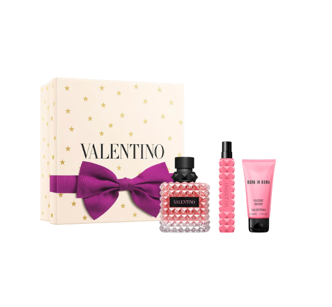 Donna Born In Roma  By Valentino 3.4 EDP + Body Lotion + 10 ML