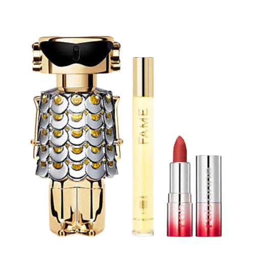 Fame By Paco Rabanne 3.4 + Mini + Red Lipstick