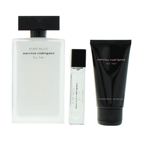 Narciso Rodriguez Pure Musc 3.4 EDP + Body Lotion + 10 ML