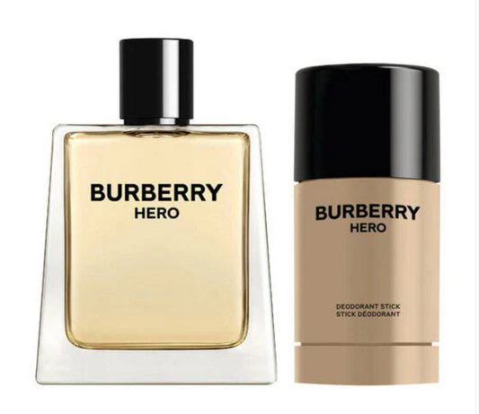 Burberry Hero 3.4 EDT + 2.4 Oz Deodorant Stick