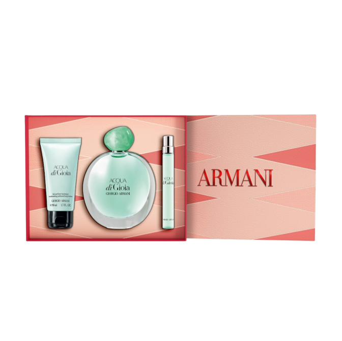 Acqua Di Gioia By Armani 3.4 EDP + Mini + Body Lotion