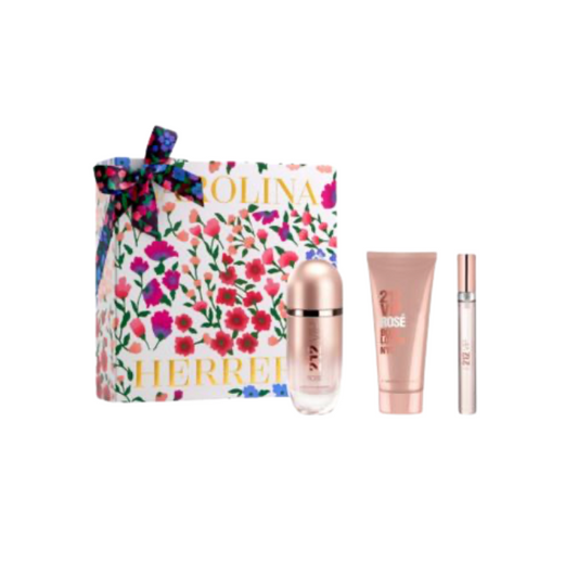 212 Vip Rose By Carolina Herrera 2.7 +Body Lotion + Mini